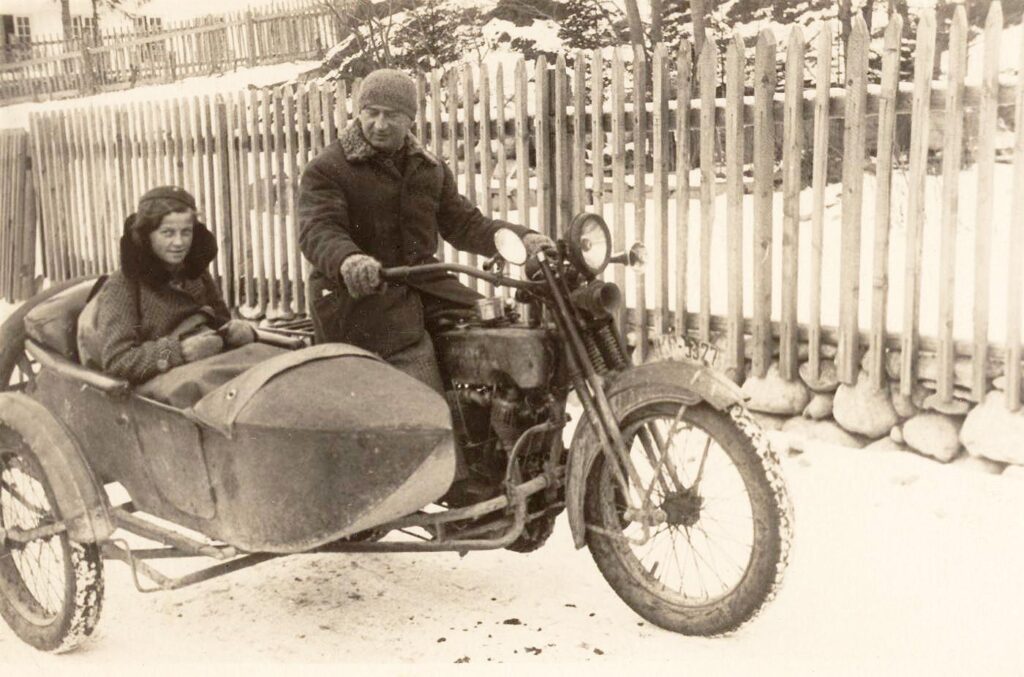 Józef Oppenheim na Harleyu