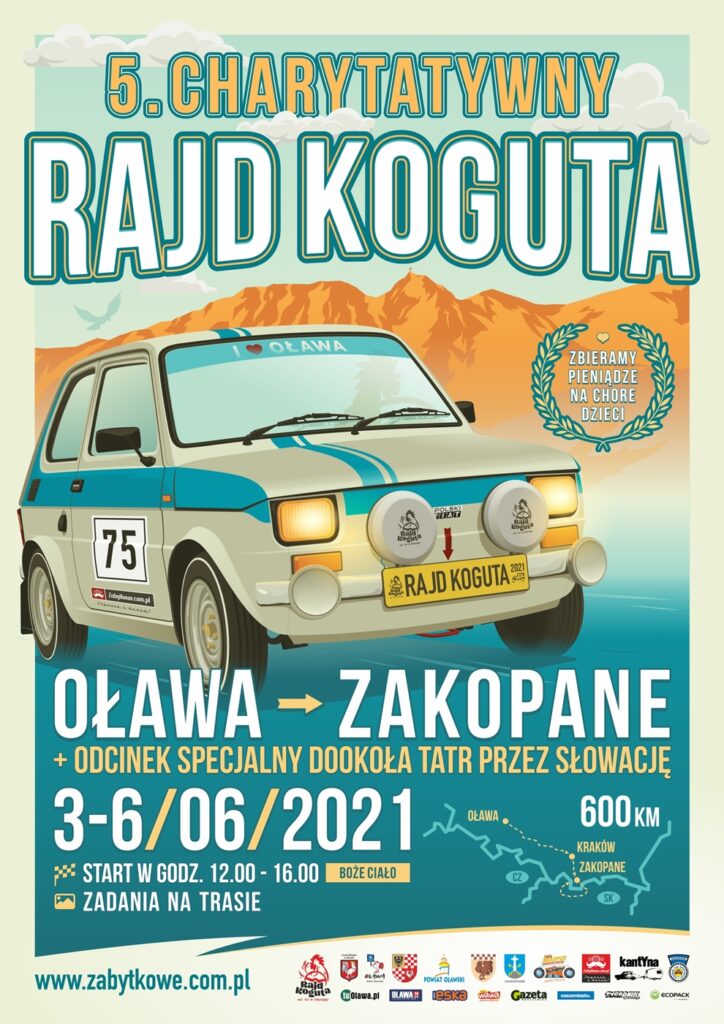 Charytatywny Rajd Koguta Oława-Zakopane 2021