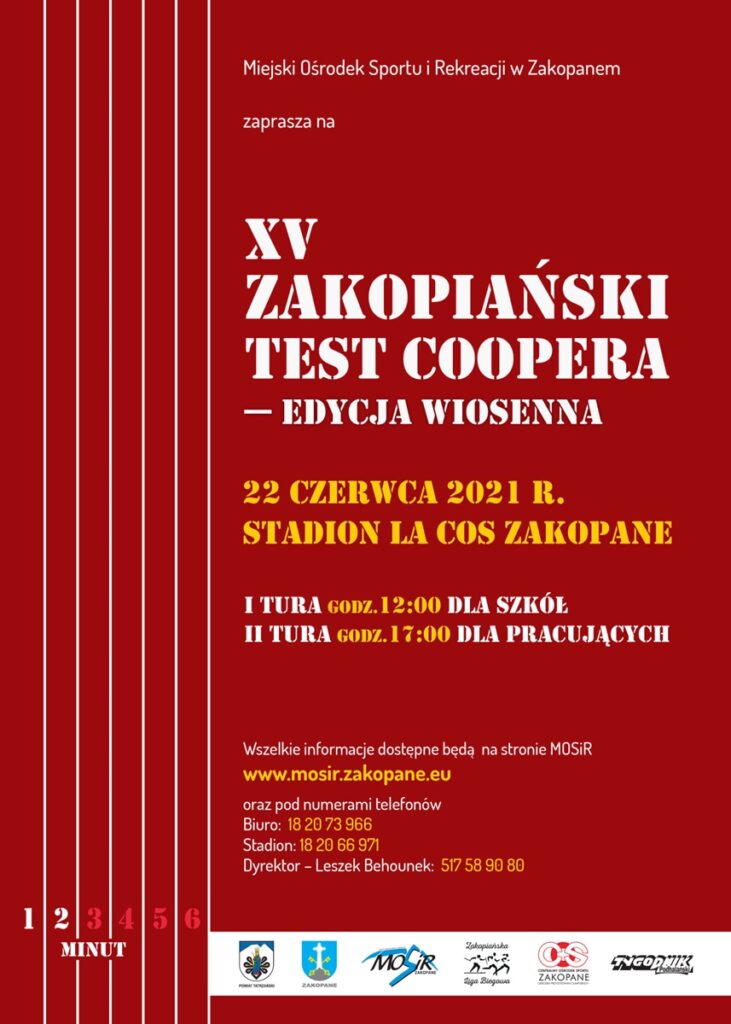 Zakopiański Test Coopera edycja wiosenna 2021