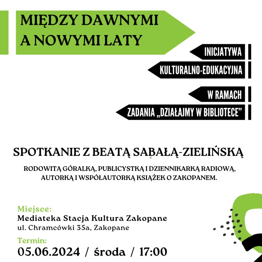Spotkanie z Beatą Sabałą Zielińską