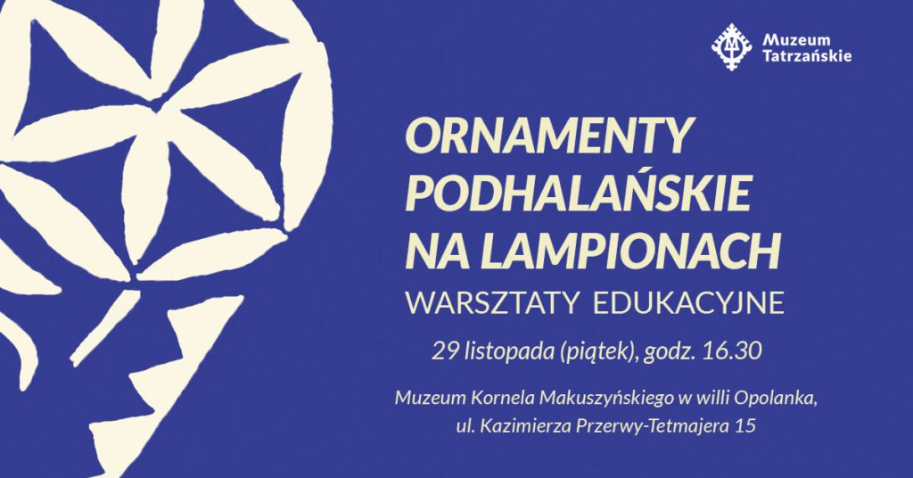 Ornamenty podhalańskie na lampionach