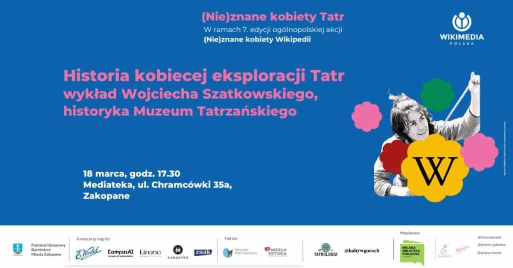 Historia kobiecej eksploracji Tatr – wykład w ramach akcji „(Nie)znane kobiety Tatr”