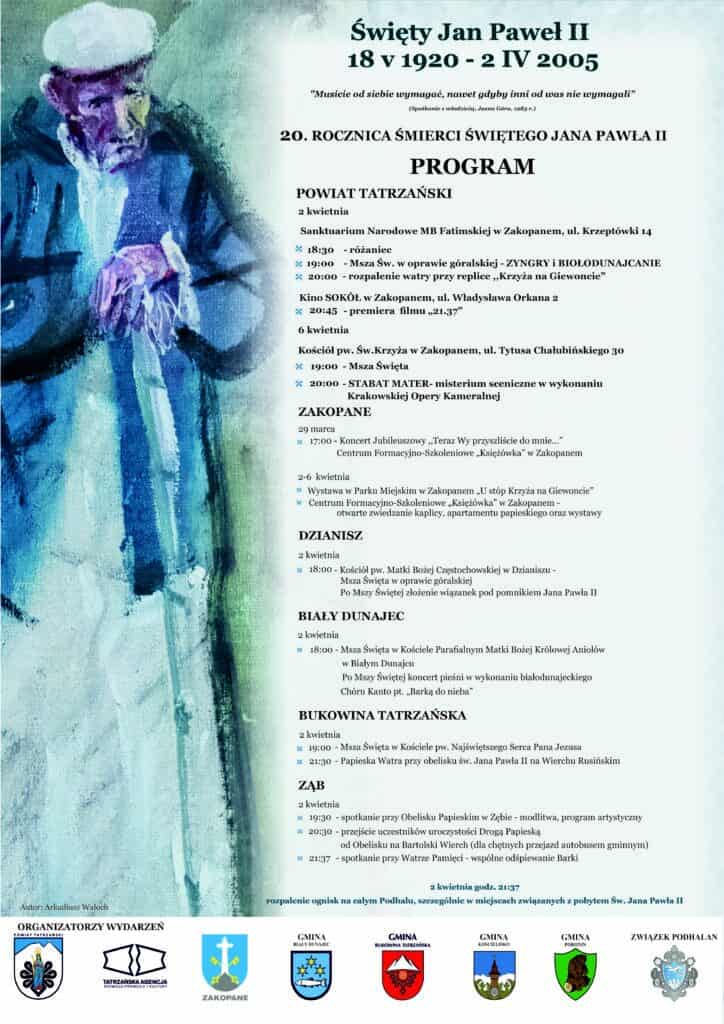 Obchody 20. rocznicy śmierci świętego Jana Pawła II