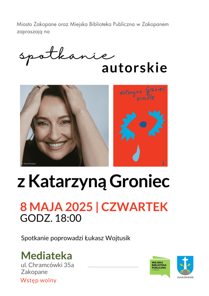 Spotkanie autorskie z Katarzyną Groniec
