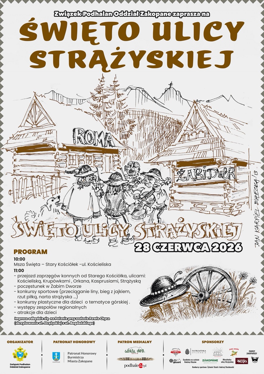 Plakat Dnia Ulicy Strążyskiej 2026