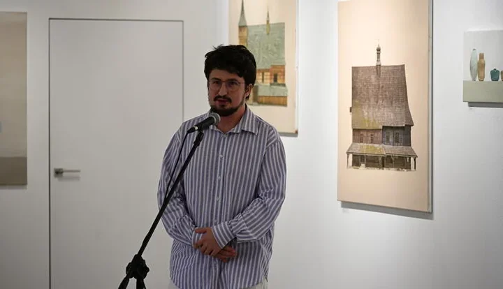 Wystawa „Przekrój” Pawła Młynarczyka w Stacji Kultura — plakat wystawy