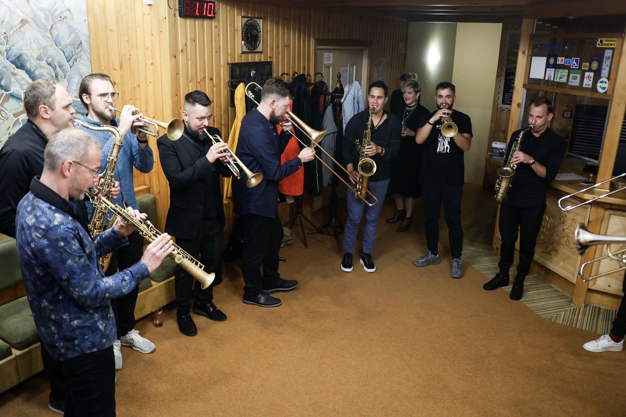 Muzycy podczas Jazz Campingu Kalatówki w Tatrach